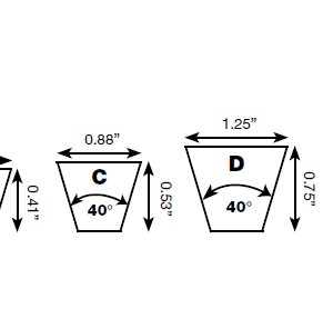 Correas en V lisa clásica UniMatch Multi-Plus A, B, C, D, E - Image 3