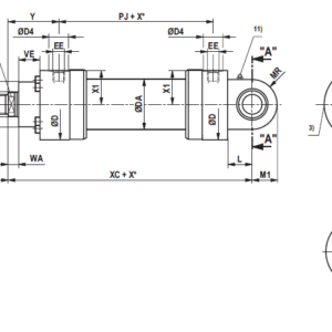 Cilindro hidráulico redondo CDH1 Serie 3X Konfig REXROTH - Image 2