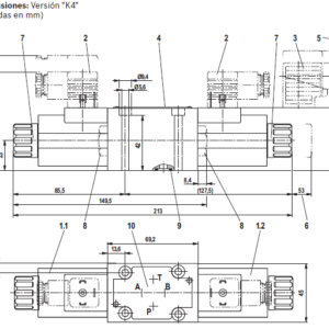 Válvula direccional de corredera mando directo y accionamiento por solenoide 3WE6A7X/HG12N9K4 REXROTH - Image 2