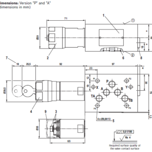 Válvula limitadora de presión intermed, accionamiento directo Z2DB10DC1-2X/350 REXROTH - Image 2