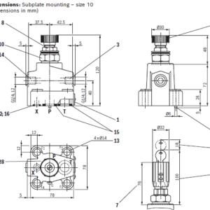 Válvula limitadora de presión HID, pilotada DB10G2-4X/100W65 REXROTH - Image 2