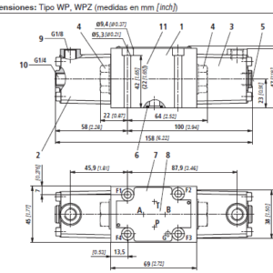 Válvula direccional de 4/3, 4/2 y 3/2, accionamiento neumático 4WP6C6X/ REXROTH - Image 2