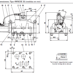 servovalvula direccional, 4WSE3E32V1000E5X/VPT9/24K31A1 REXROTH - Image 2