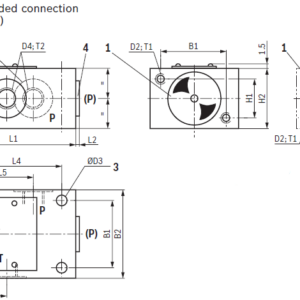 Válvula limitadora de presión HID, DBDH6G1X/100 REXROTH - Image 2