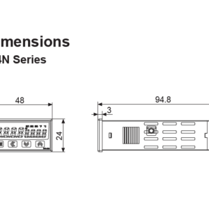 Controladores de temperatura digital serie TK4N 24 X 48MM AUTONICS - Image 2