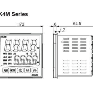 Controladores de temperatura digital serie TK4M 72 X 72MM AUTONICS - Image 2