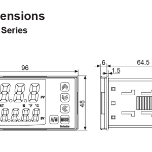 Controladores de temperatura digital serie TK4W 48 X 96MM AUTONICS - Image 2
