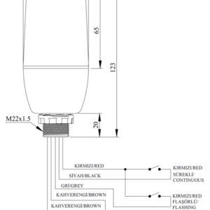 Balizas fijas / intermitentes tipo LED, sin buzzer (Serie IF) EMAS - Image 4