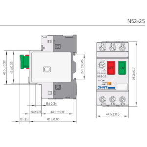 Guardamotores serie NS2-25 CHINT - Image 3