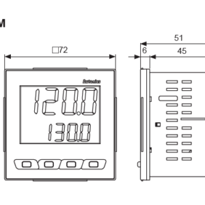Controladores de temperatura digital serie TX4M 72 X 72MM AUTONICS - Image 3