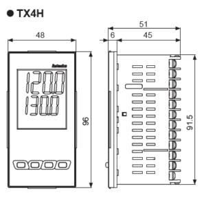 Controladores de temperatura digital serie TX4H 48 X 96MM AUTONICS - Image 3