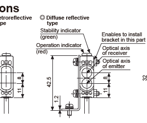 Sensores fotoeléctricos auto-reflectivos serie BJ AUTONICS - Image 3