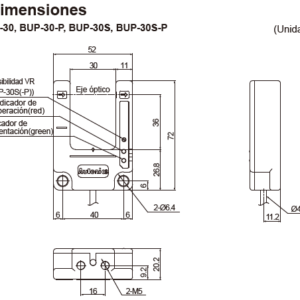 Sensores fotoeléctricos emisor-receptor serie BUP AUTONICS - Image 3