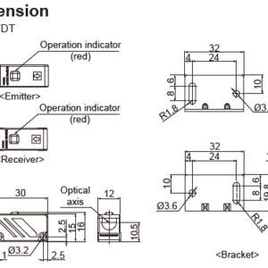 Sensores fotoeléctricos emisor-receptor serie BY AUTONICS - Image 3