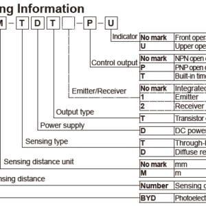 Sensores fotoeléctricos emisor-receptor serie BYD AUTONICS - Image 2
