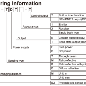 Sensores fotoeléctricos emisor-receptor serie BX AUTONICS - Image 2