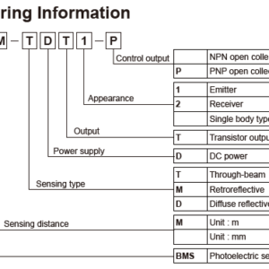Sensores fotoeléctricos emisor-receptor serie BMS AUTONICS - Image 2